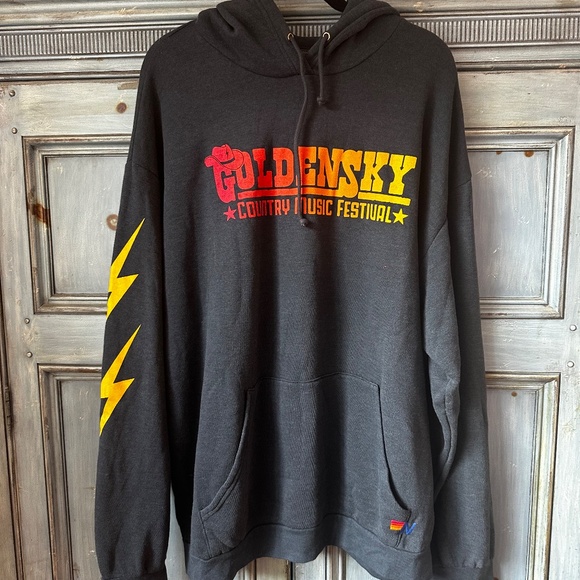 Aviator Nation GoldenSky 2024 Country Music Festival Hoodie NWOT XXL - Picture 6 of 11
